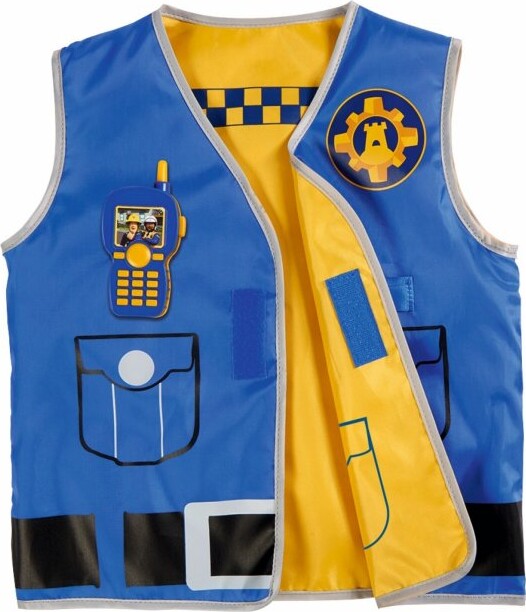 Brandmand Sam - Politisæt Til Børn - Vest, Kamera Og Walkie-Talkie