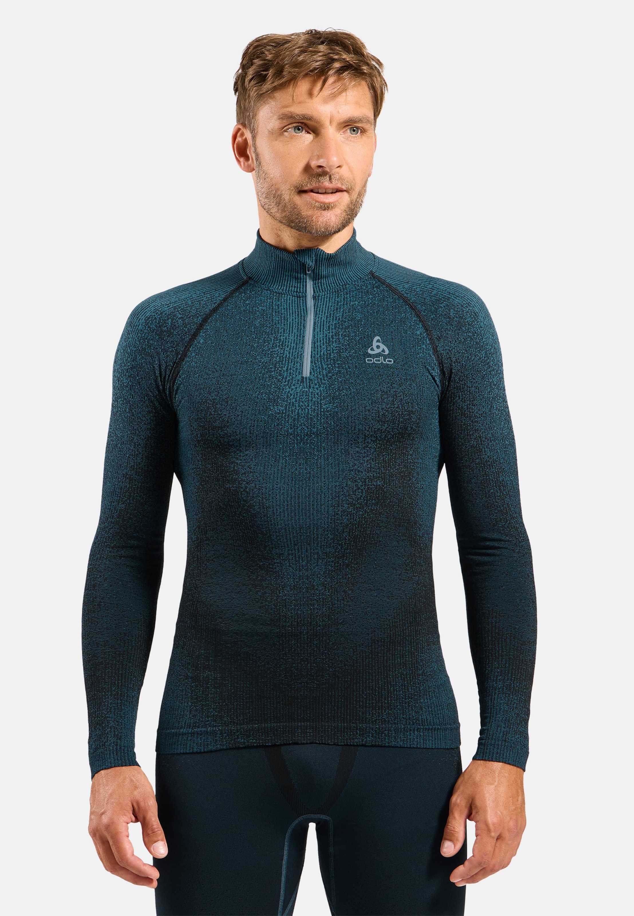 Blackcomb Base Layer Half Zip in provincial blue