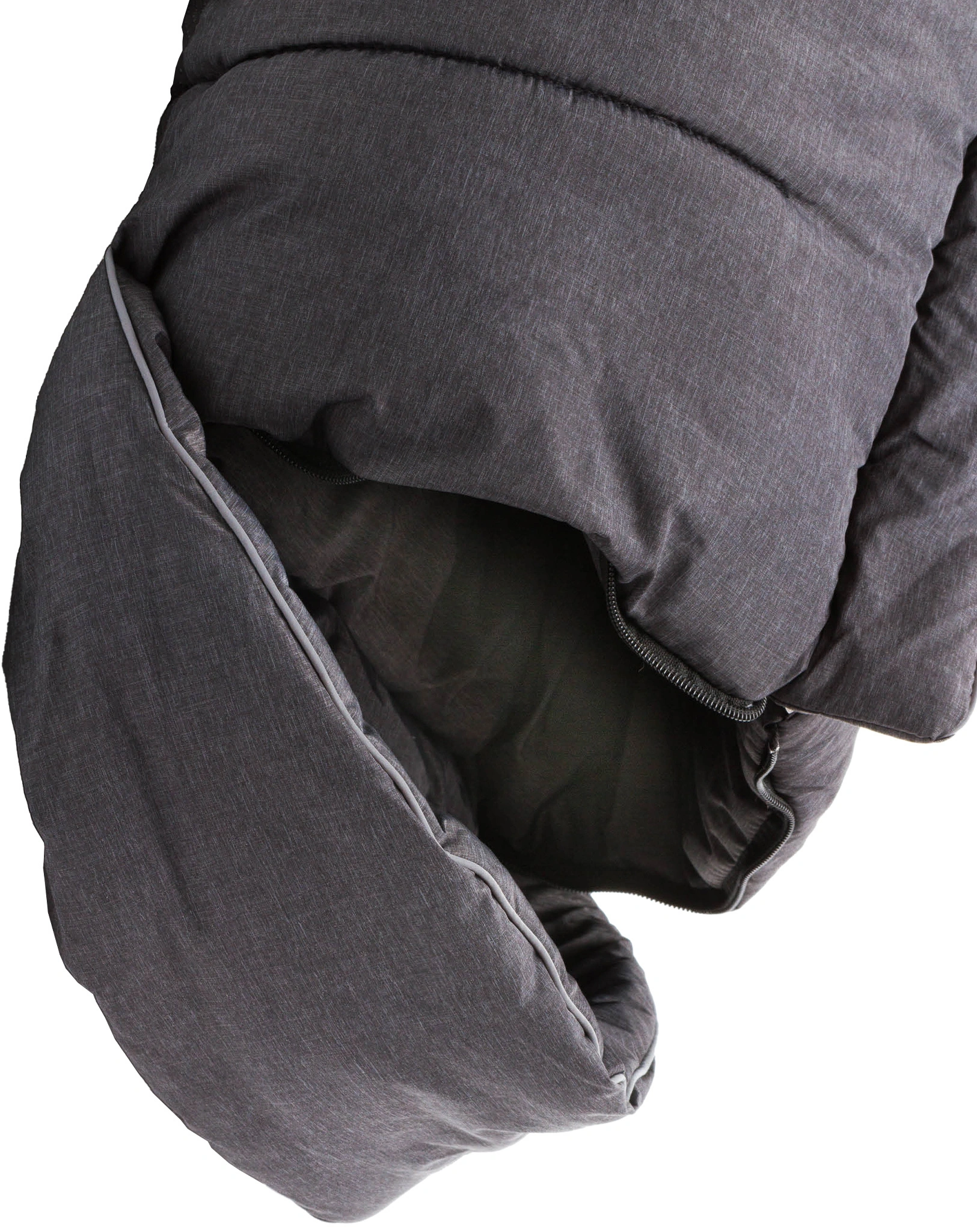 Winterfußsack K2 SOFT in dunkelgrau melange