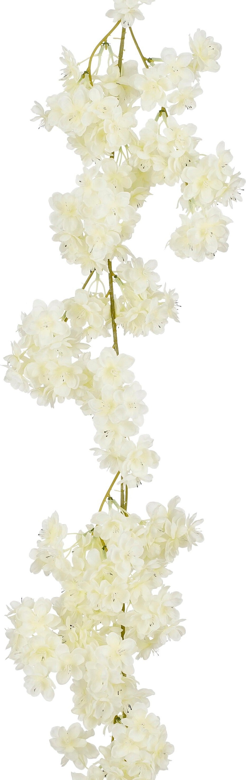 Mica Decorations kunstslinger bloesem creme 180 x 20 x 10 cm