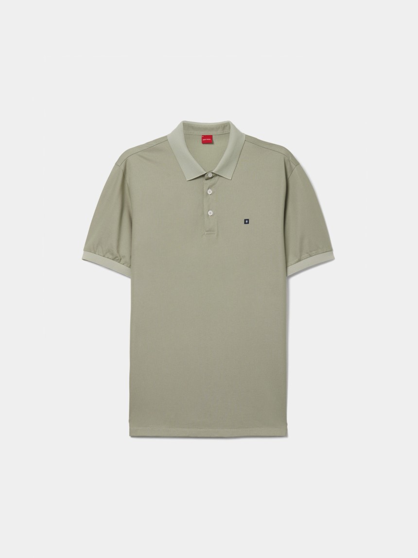 Polo de manga curta regular fit
