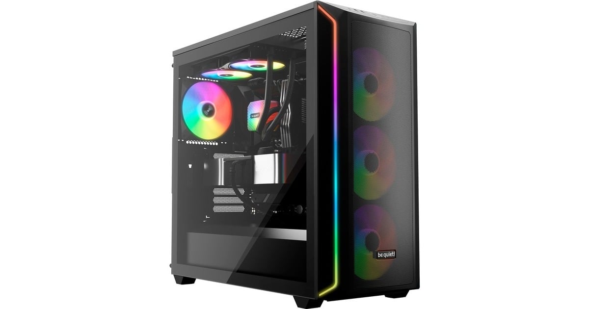 be quiet!Light Wings LX PWM high-speed RGB case fan  (Zwart, 120 x 120 x 25 mm)