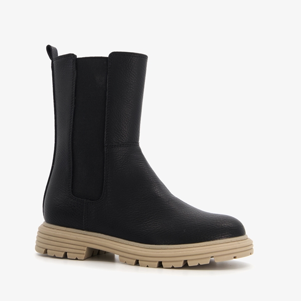 Blue Box meisjes Chelsea boots zwart/beige