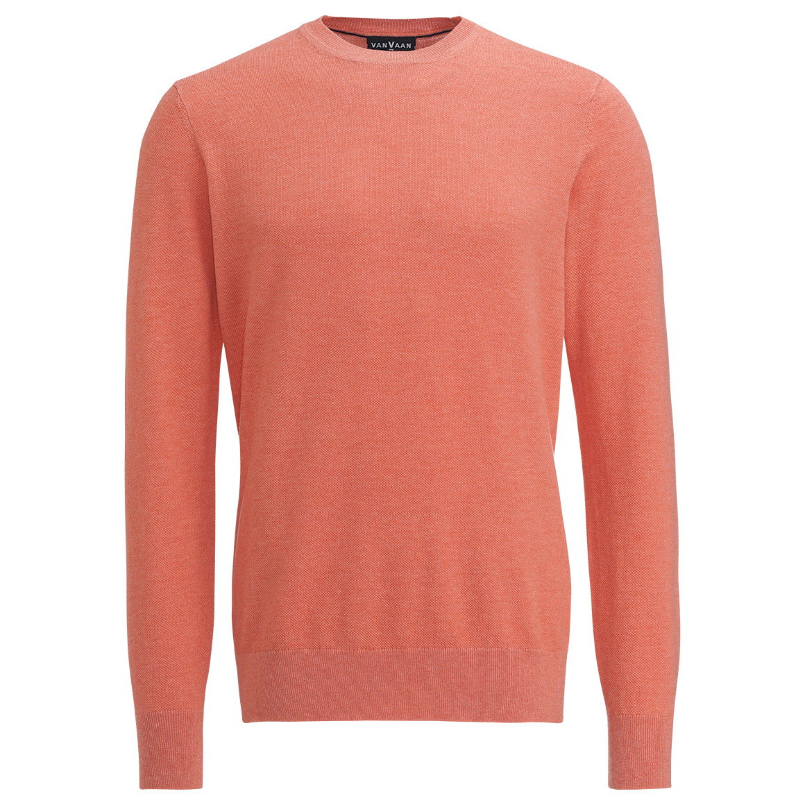 VanVaan Herren Feinstrickpullover unifarben orange