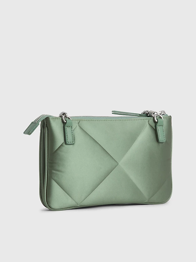 Bolsa de ombro acolchoada em cetim