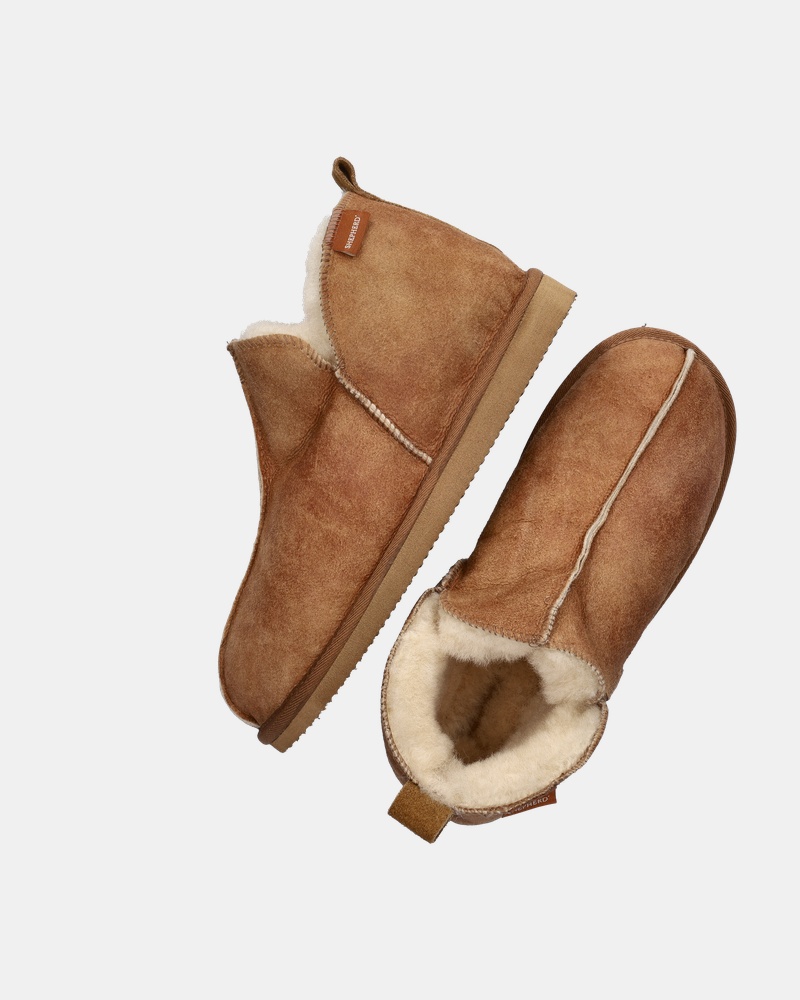 Shepherd Annie Pantoffels  - cognac