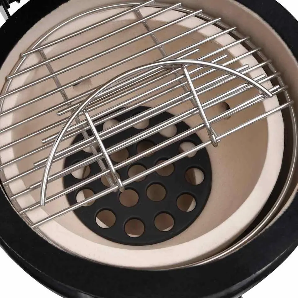 vidaXL - Rokersbarbecue - Zwart - Keramiek