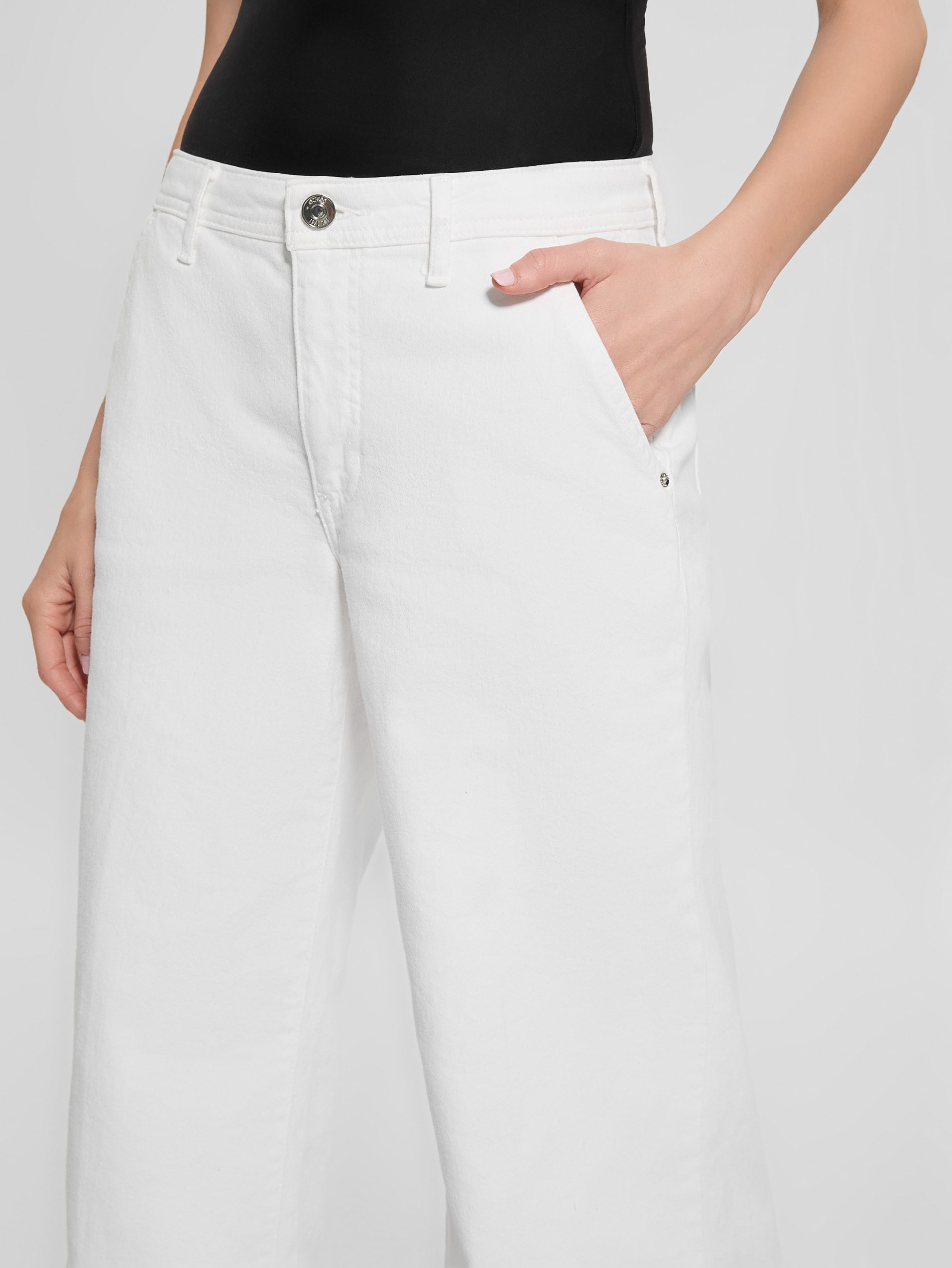 Calça jeans cropped larga Eco Zoya