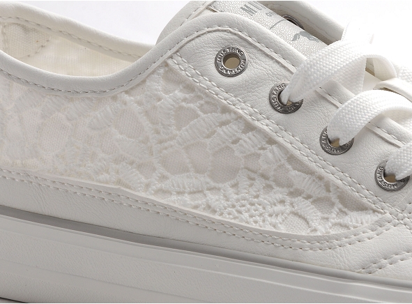 Mustang basses femme 1272309 blanc