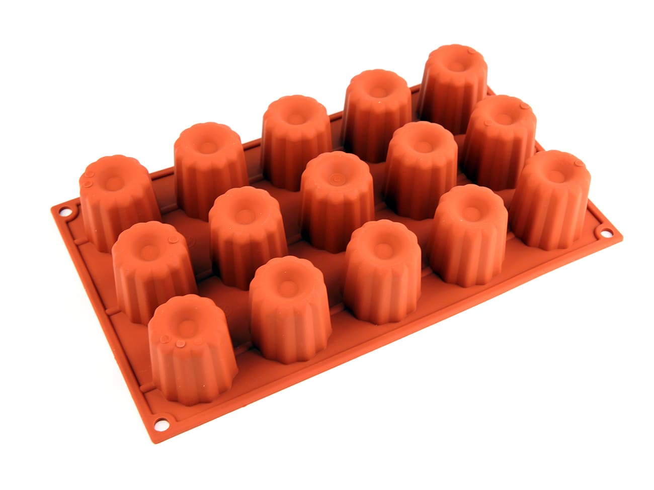 Moule silicone Silicon Flex - 15 cannelés Ø 4,5 cm - 30 x 17,5 cm - Silikomart