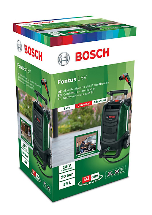 Nettoyeur basse-pression sans-fil 18V BOSCH Fontus - sans batterie