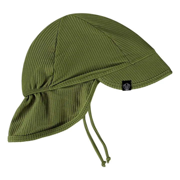 Beach & Bandits Chapeau Anti-UV Côtelé | Vert foncé