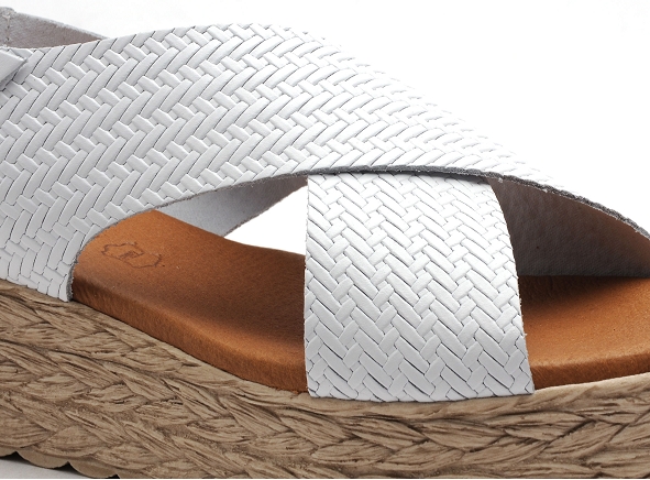 Eva frutos nu pieds talons femme 714 blanc