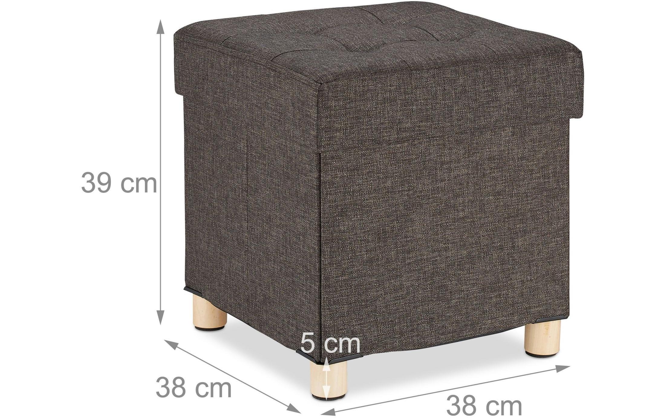 Sitztruhe DunkelbraunSitzhocker mit Stauraum