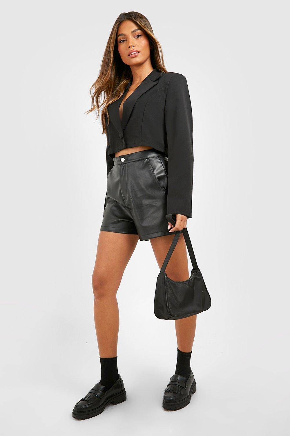 boohoo Boohoo Basics Blazer Court Bouton Unique Tissé