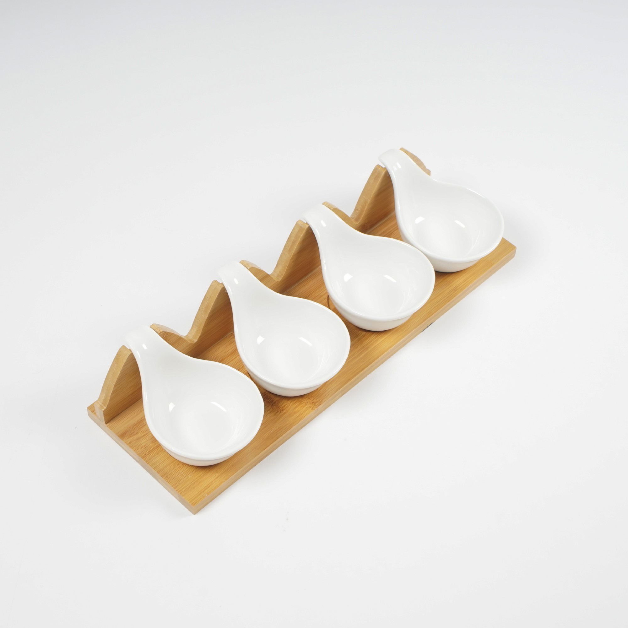 Servierset 'Quattro', weiß, L 36 cm, B 12 cm, H 3 cm zu 19,50