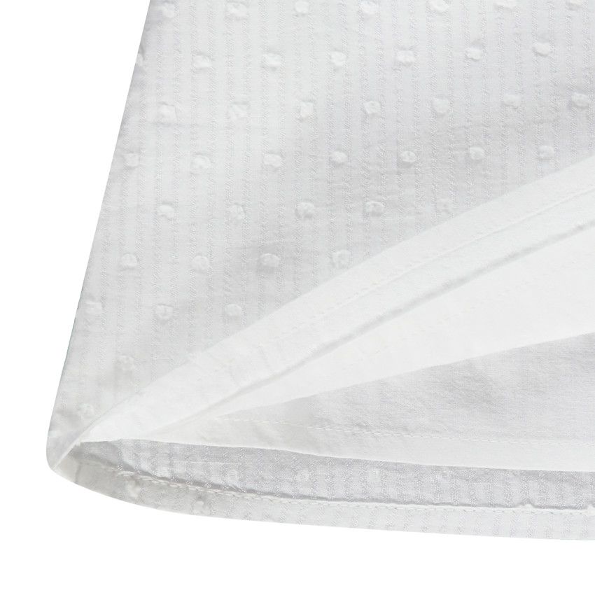 Tuniques en plumetis avec col en broderie anglaise pour bébé fille - Blanc