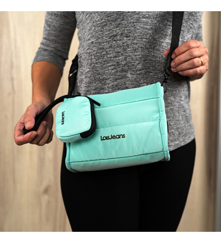 Bolsa de ombro Lois 314686 Verde Água - 21x15x9 cm -
