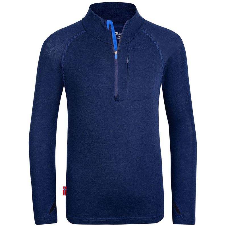 Trollkids Kinder Lofoten Half Zip Longsleeve
