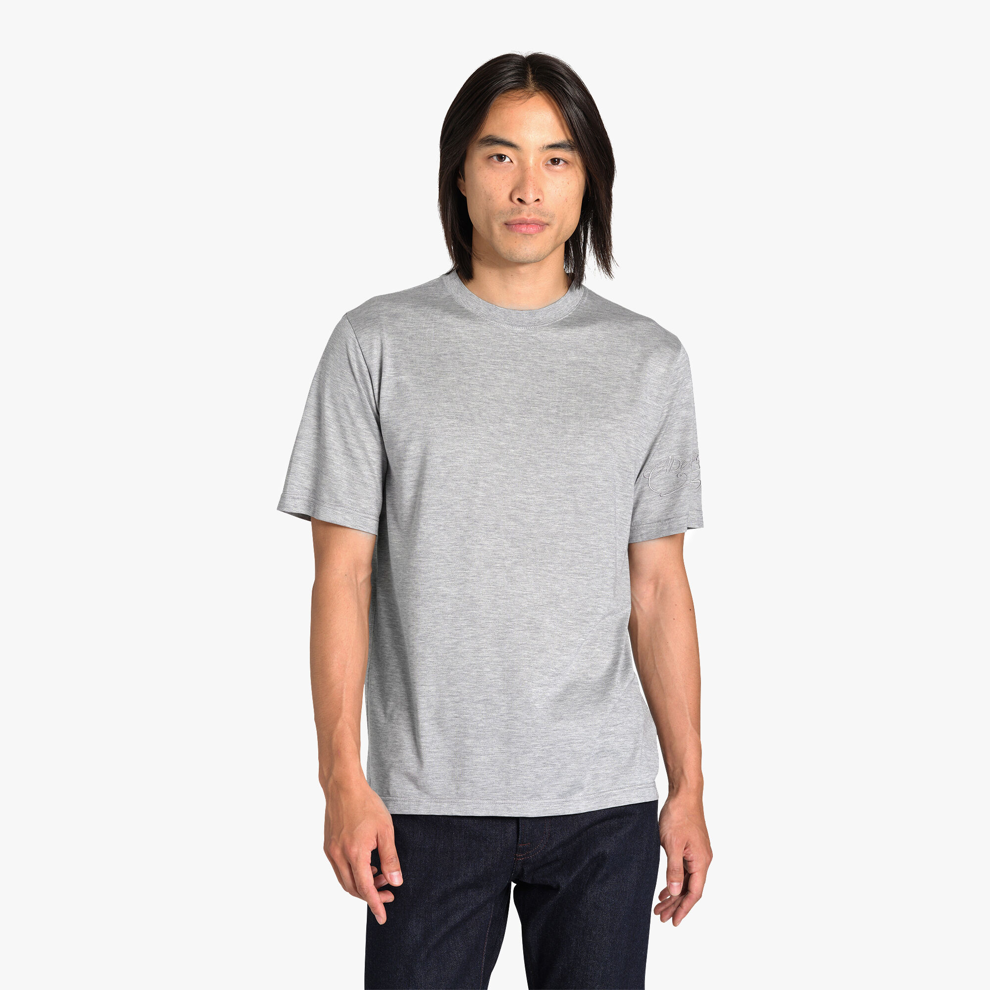 T-Shirt En Soie Et Coton