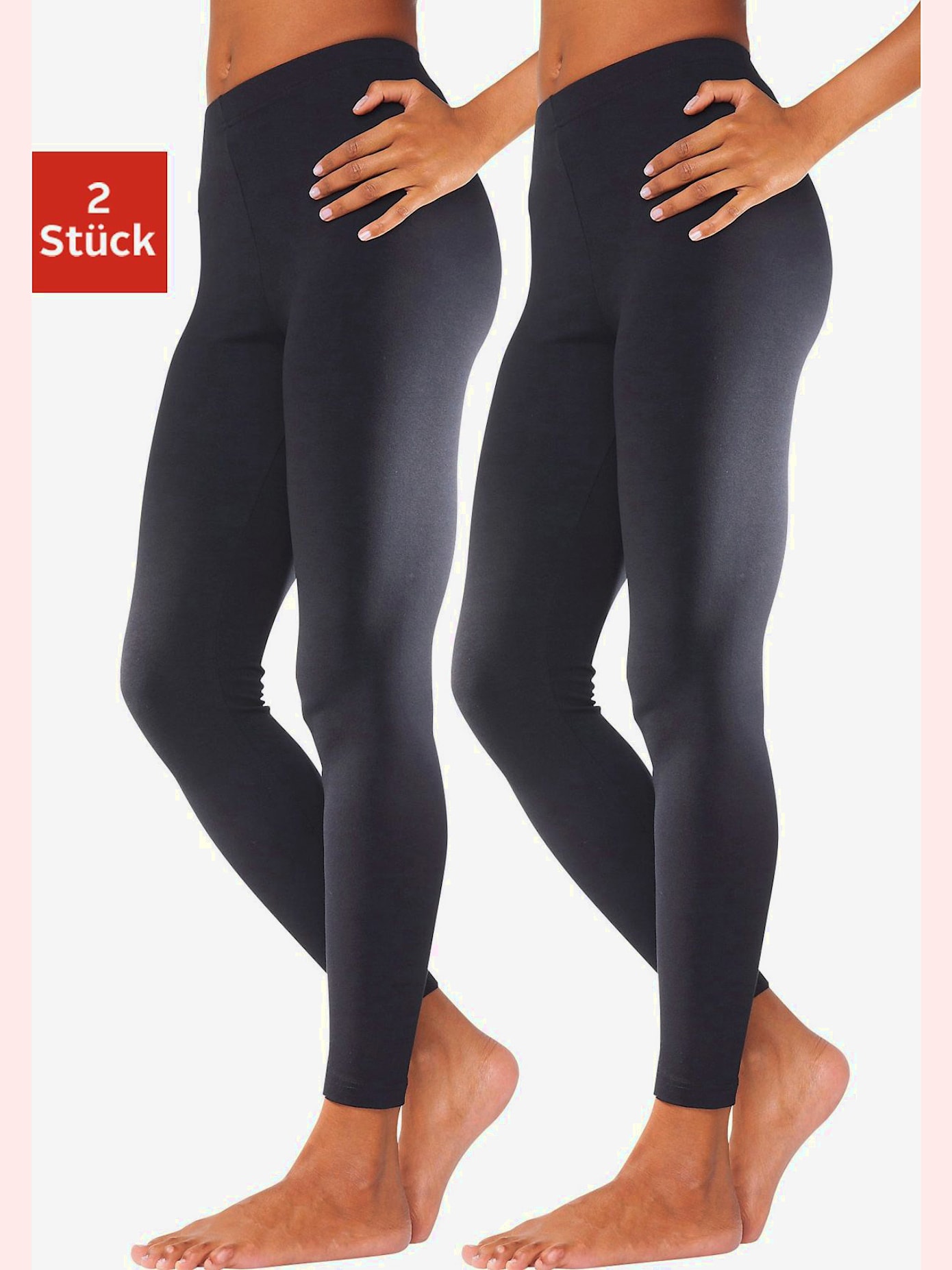 Lot de 2 leggings basiques