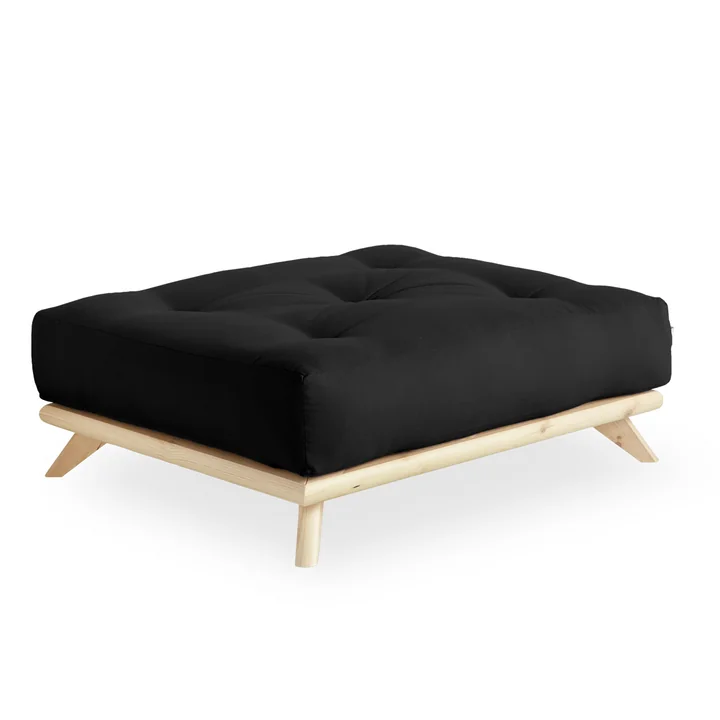 Karup Design - Senza Ottoman, Kiefer natur / dunkelgrau