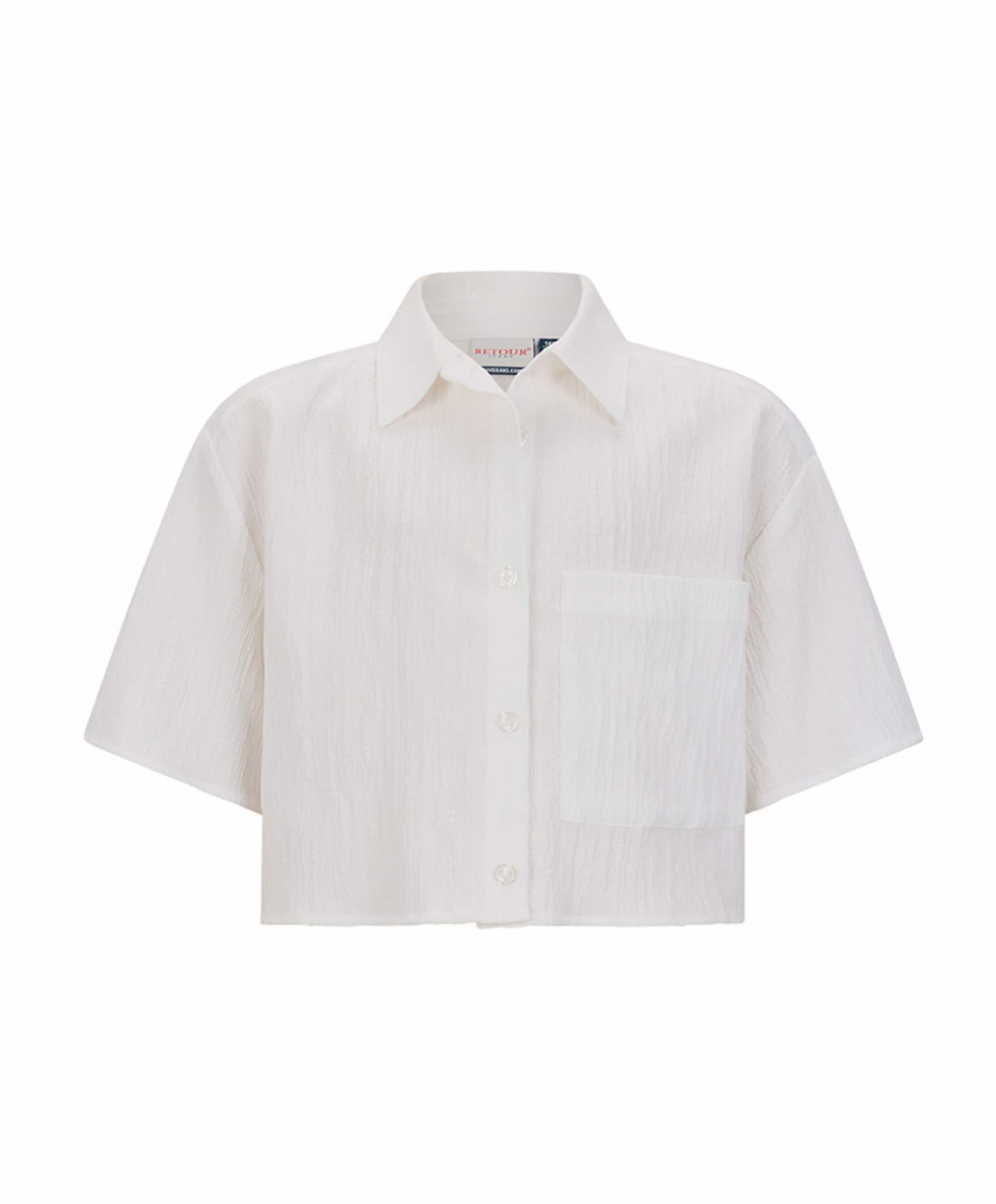 Retour Meisjes blouse korte mouw wit