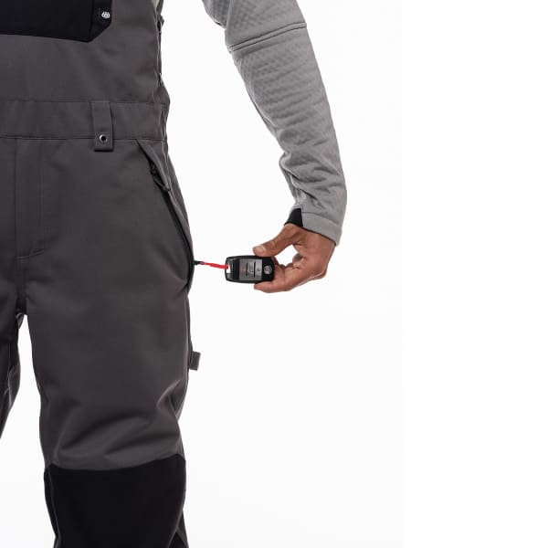 Pantalon snowboard 686 MNS HOT LAP INSULATED BIB CHARCOAL CLRBLK