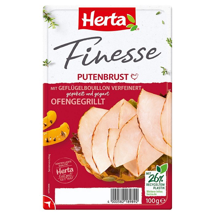 HERTA Finesse 100 g, Pute gegrillt