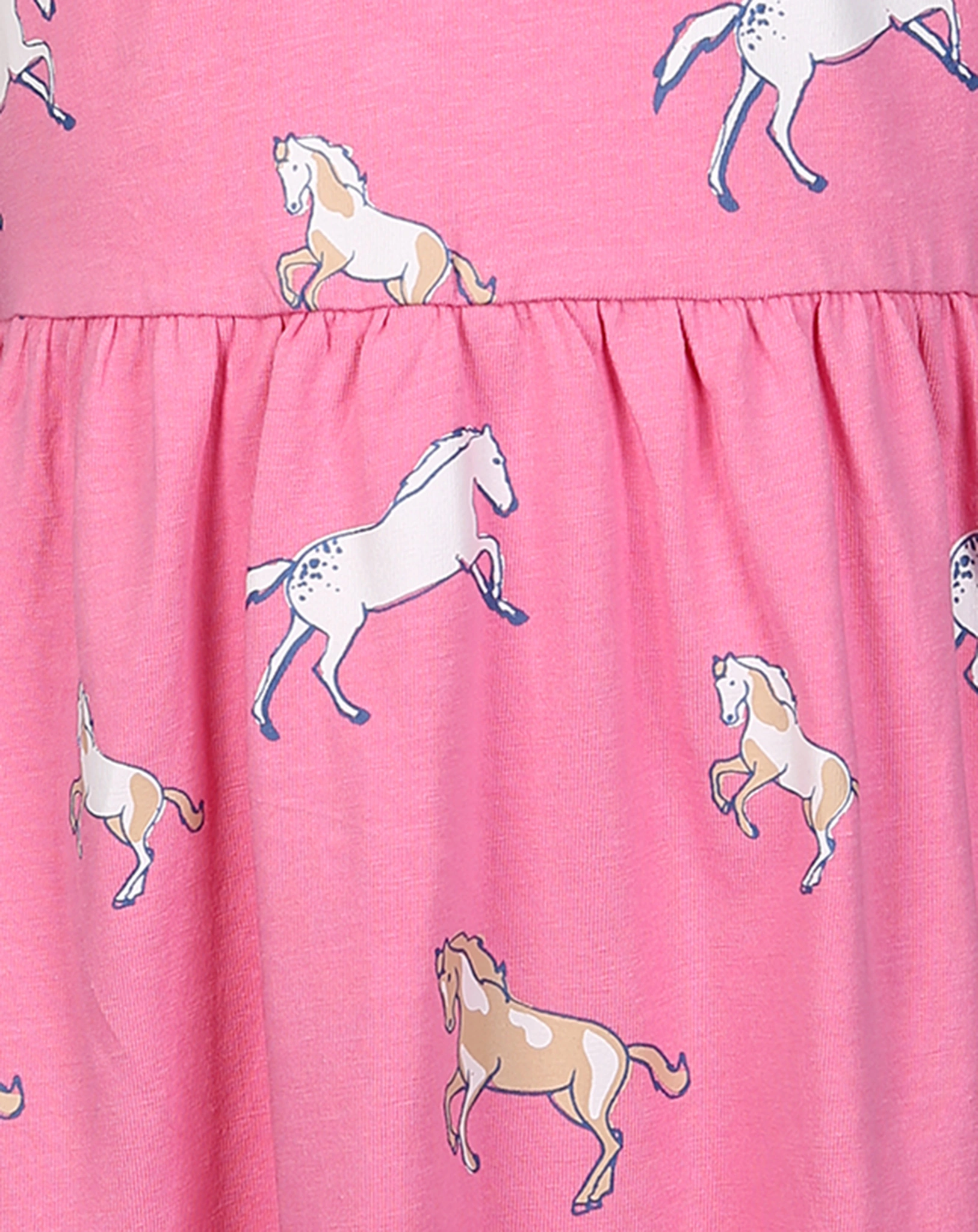 Kurzarm-Kleid WILDPFERDE in pink