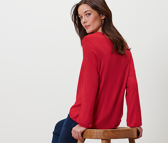 Blusenshirt, rot