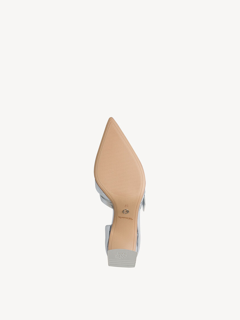 Leren Pumps - metallic
