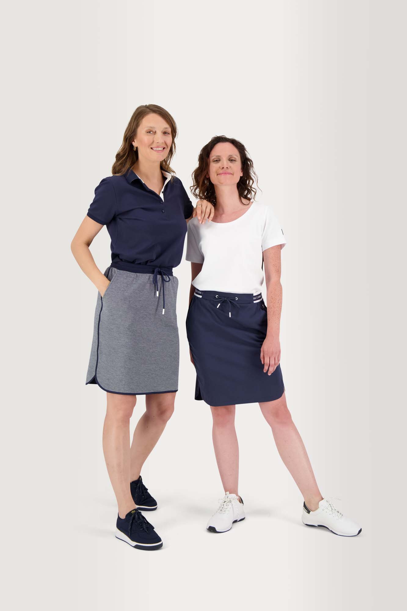 Jupe Femme Légère Taille Elastiquée Marine