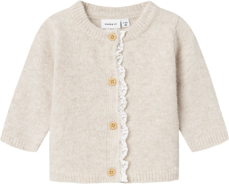 Name It NBFRIKIMMI LS KNIT CARD Summer sand