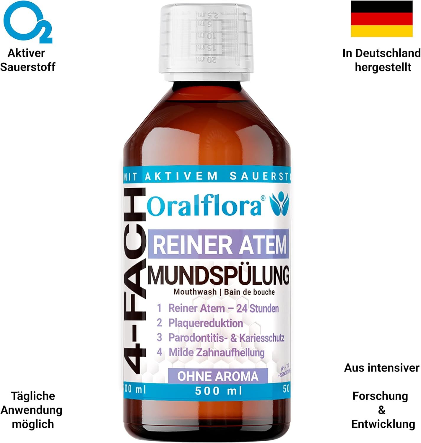 Oralflora Mundspülung mit Chlordioxid CDL - frischer Atem 24h