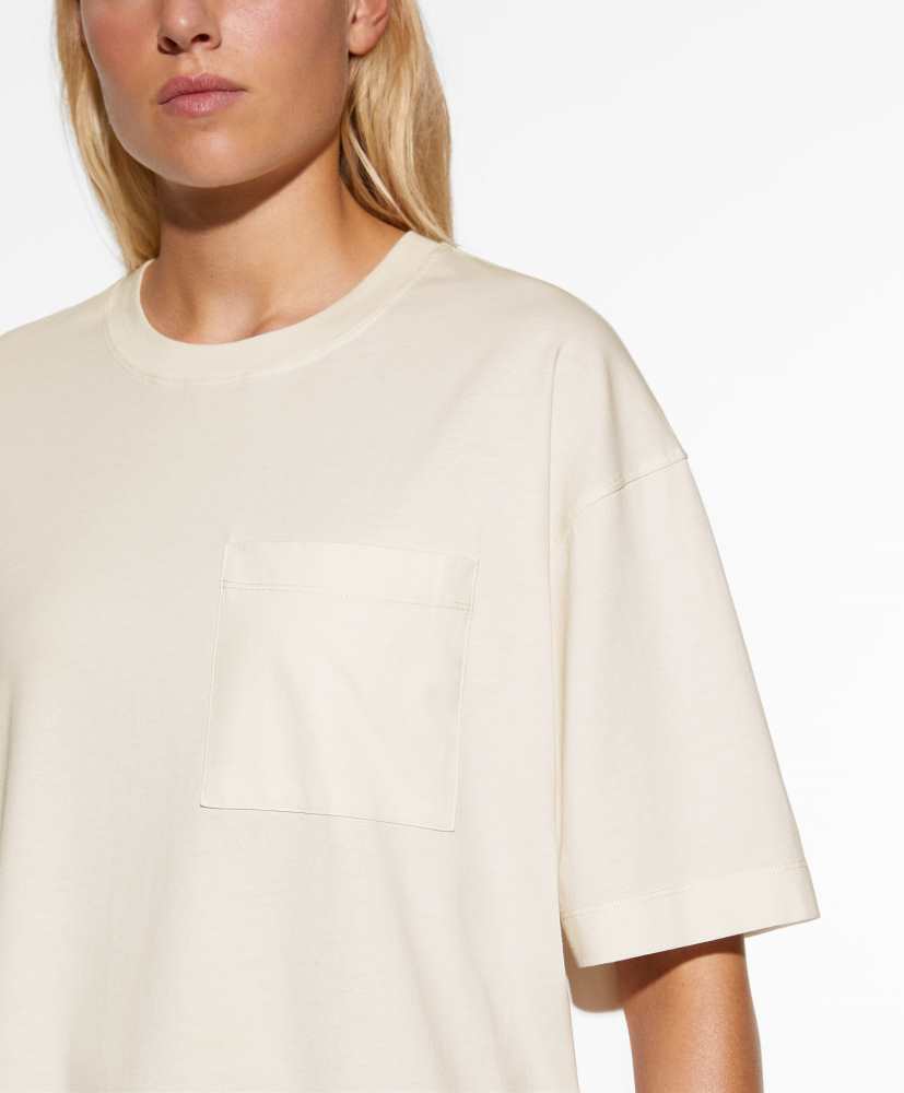 Camiseta longa, 100% algodão lavado