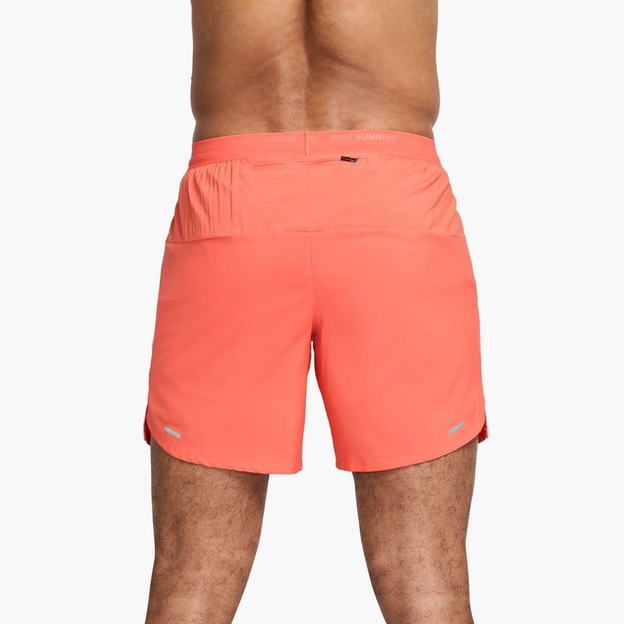 Nike Short Running Dri-FIT Stride 7'' - Orange/Argenté