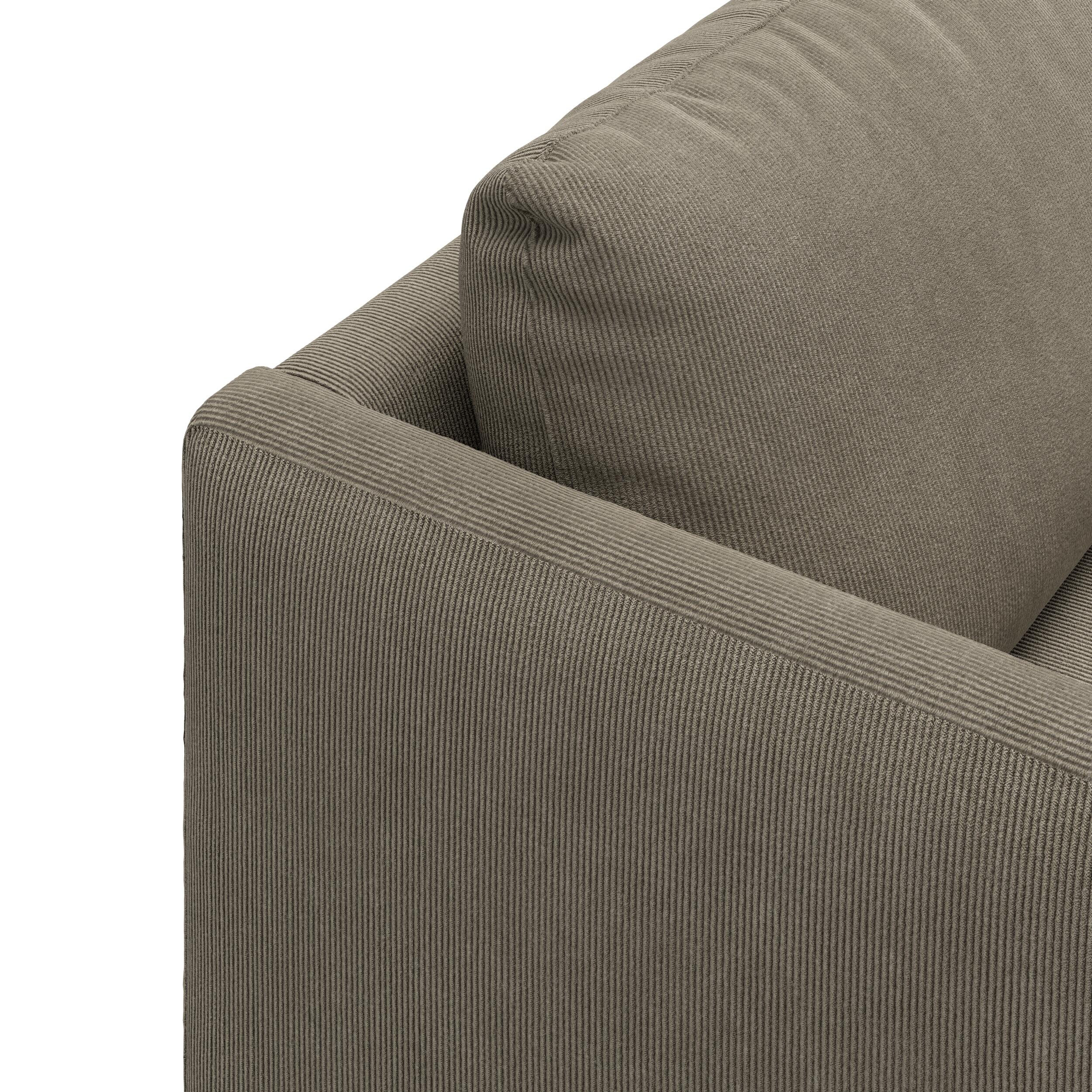 Bjorn højrevendt sofa med pufafslutning