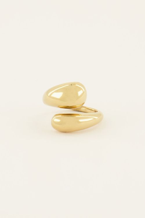 Ring met wikkel & bolling