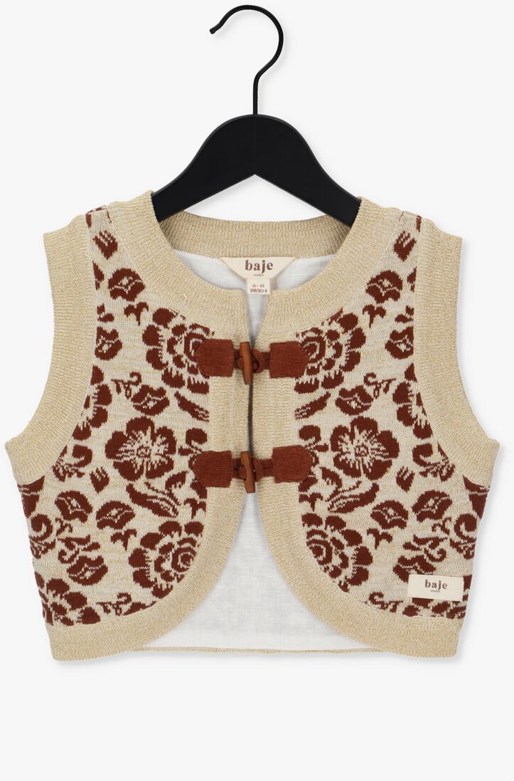 BAJE STUDIO bruine baje studio gilet capri
