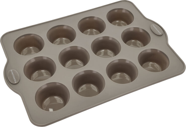 Blomsterberg Muffinform til 12 stk. Latte Silikone Latte