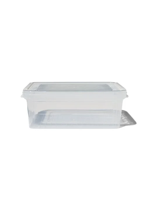 boîte de rangement avec couvercle 2.4L Dublin transparent 25x17x10