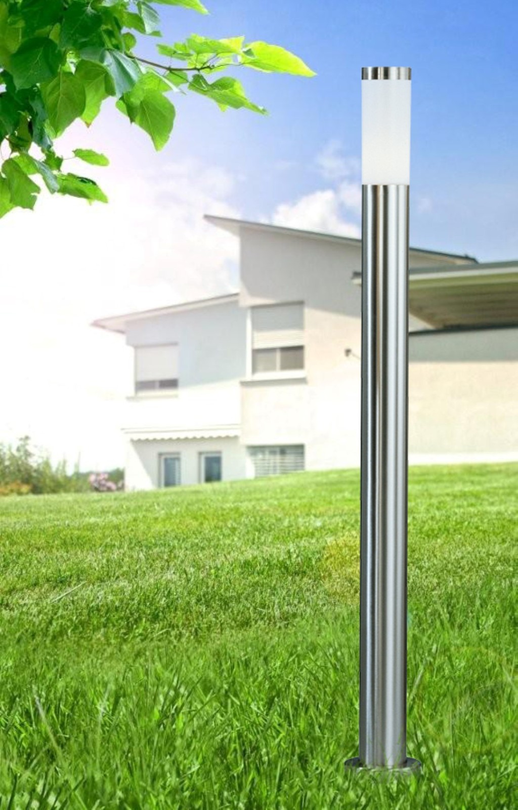 LED-Außenleuchte - Edelstahl - 110 cm