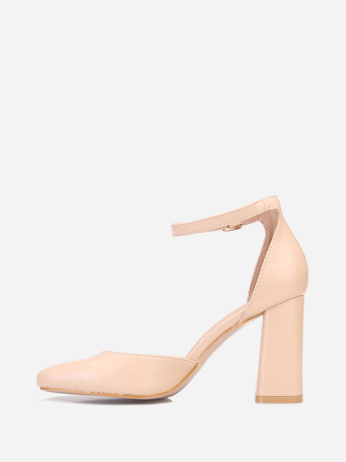 Escarpins à bout carré- Beige