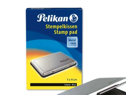 Pelikan 2 - Håndstempelpude - sort - 70 x 110 mm