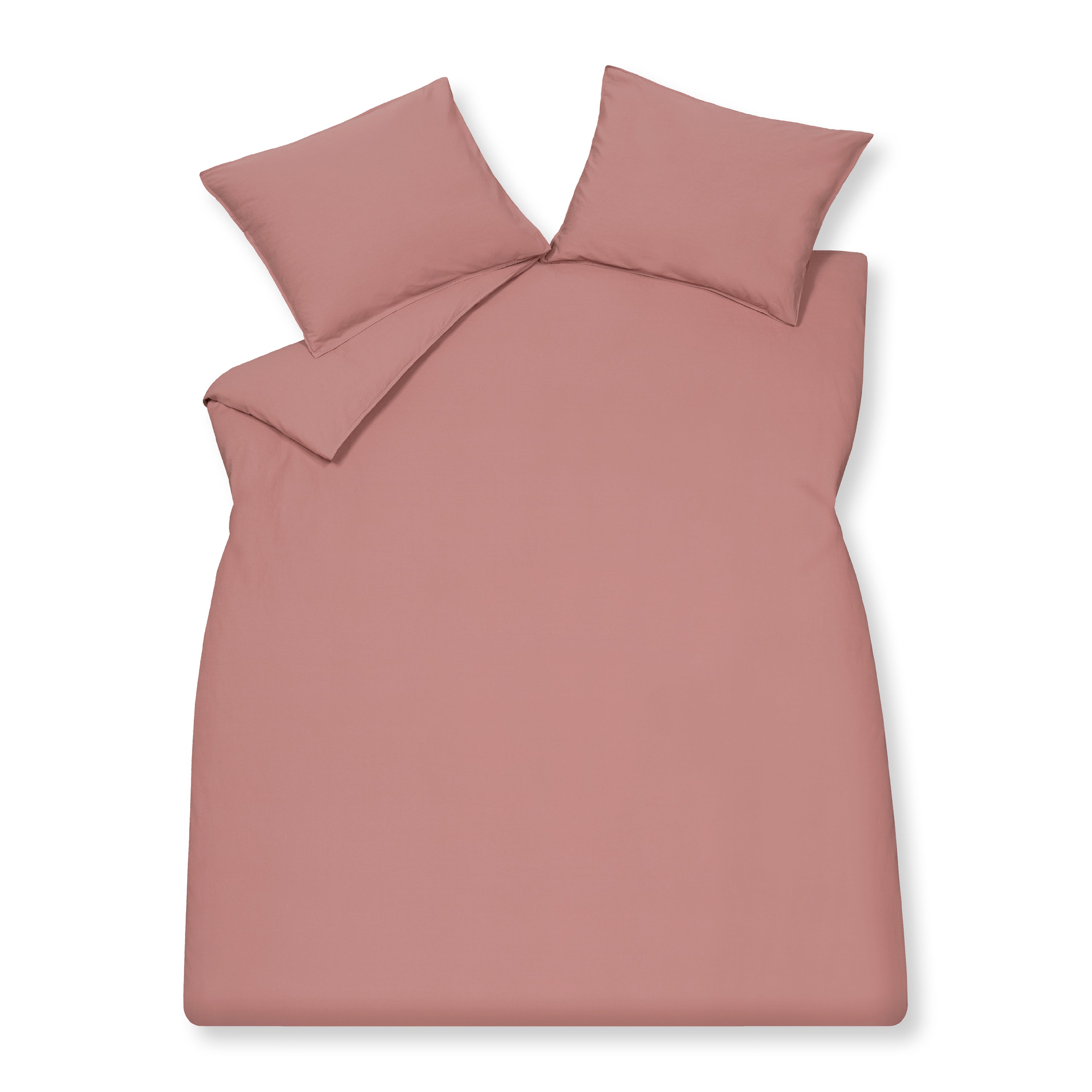 Vandyck Washed Cotton Dekbedovertrek 240 x 200/220 cm - Ash Rose