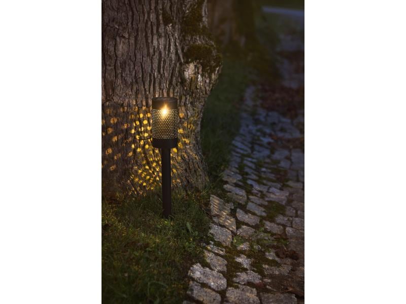 Star Trading Gartenlicht Solar Blace, Schwarz Solar Poller Blace