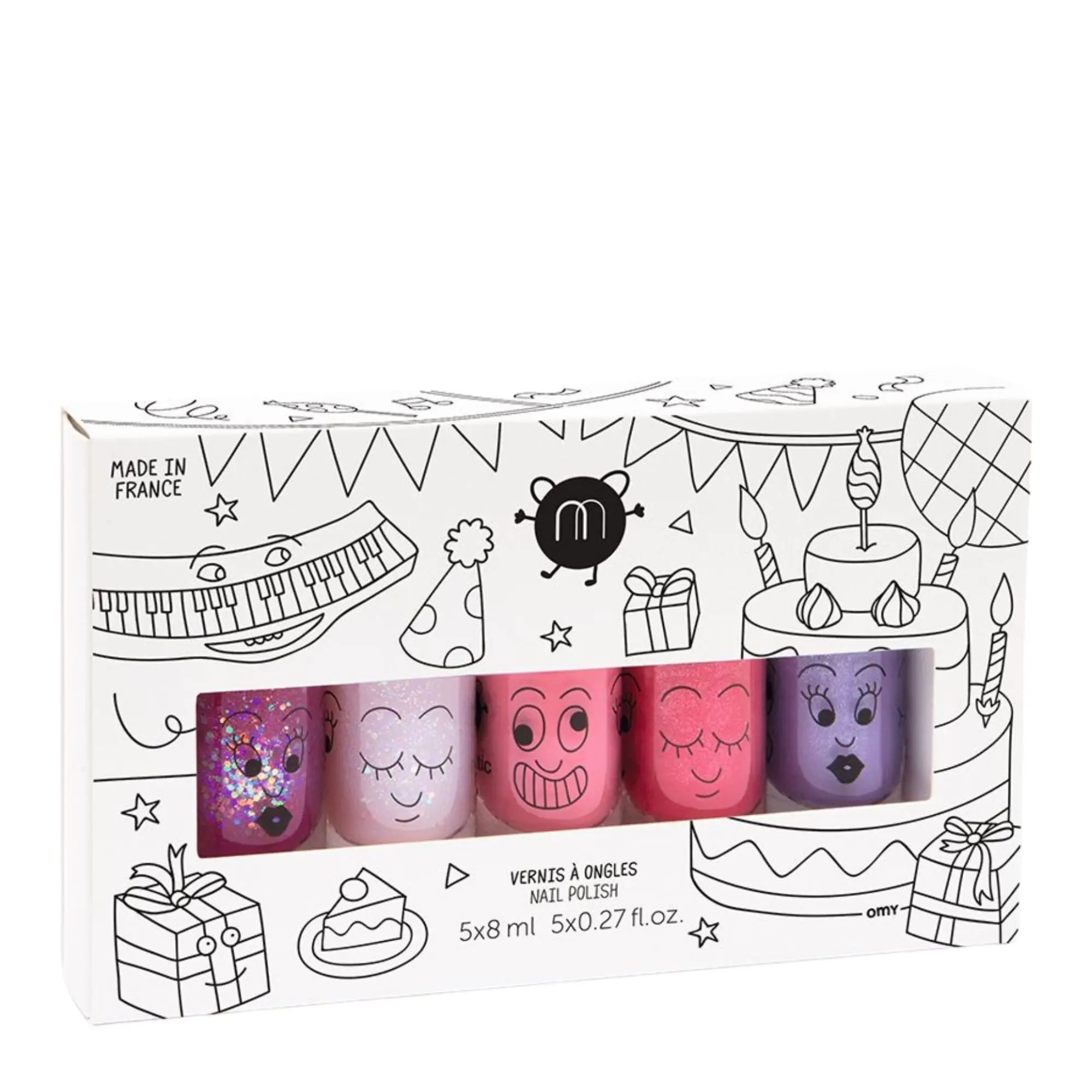 Nailmatic - Coffret Party 5 Vernis Enfant- Coffret enfant