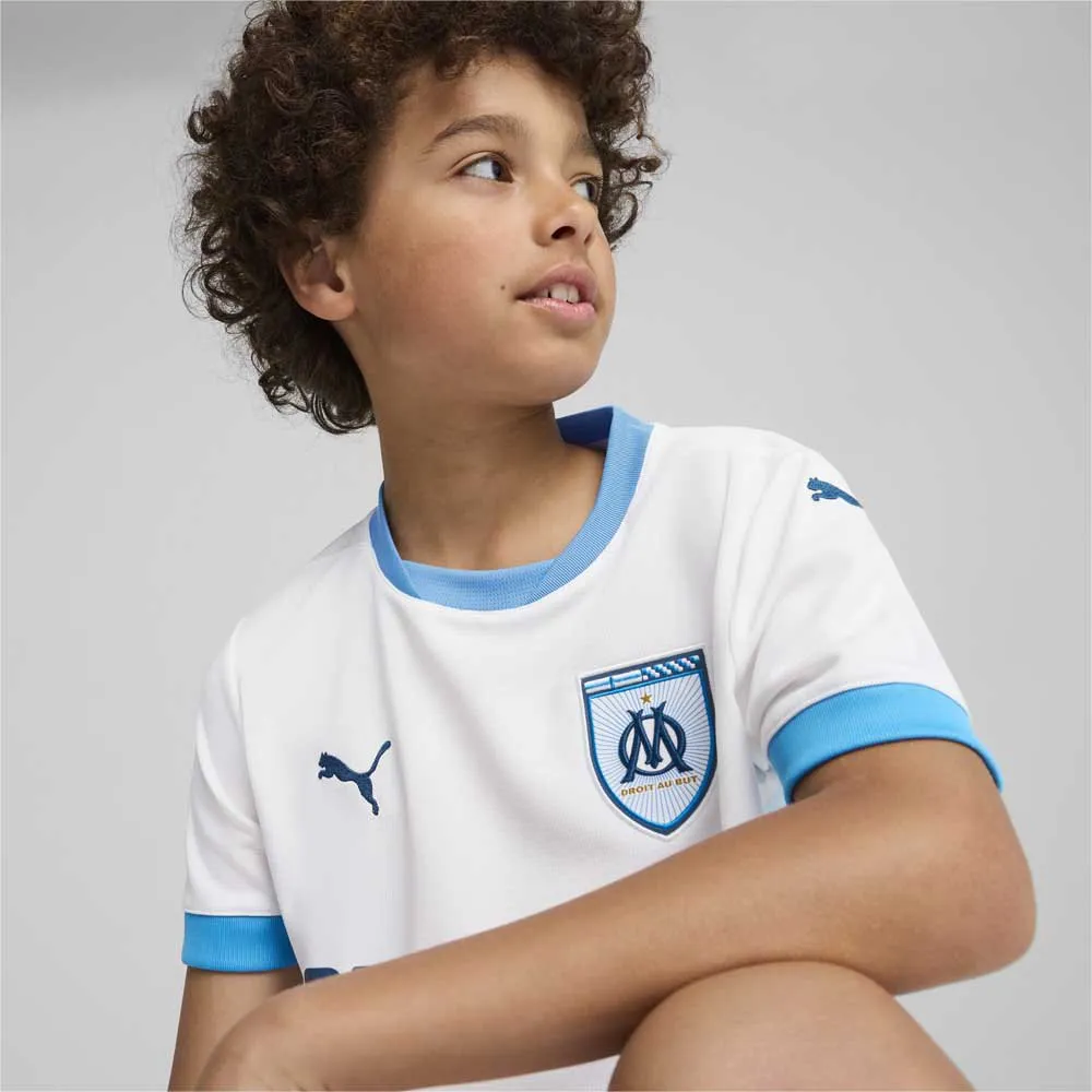 Puma Olympique Marseille Heim Junior-Kurzarm-T-Shirt