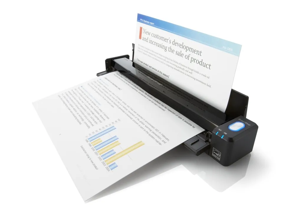 Ricoh ScanSnap iX100 - Scanner med papirfødning - Contact Image Sensor (CIS) - 216 x 863 mm - 600 dpi x 600 dpi - USB 2.0, Wi-Fi